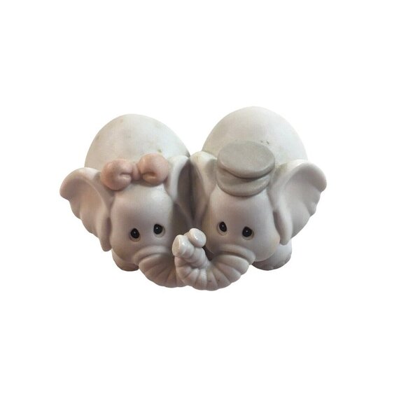 Precious Moments Elephant Couple Figurine 530130 - Picture 1 of 7